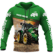 Personalized Name Tractor All Over Printed Unisex Shirt - QB1