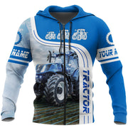 Personalized Name Tractor All Over Printed Unisex Shirt - QB2