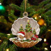 Chihuahua Sleeping Pearl Christmas Two Sided Ornament