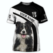 Personalized Border Collie Dog All Over Printed Unisex Shirt AK