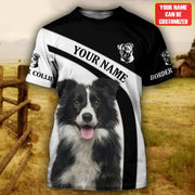 Personalized Border Collie Dog All Over Printed Unisex Shirt AK