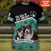 Personalized Border Collie Dog All Over Printed Unisex Shirt AK