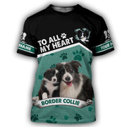 Personalized Border Collie Dog All Over Printed Unisex Shirt AK