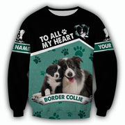 Personalized Border Collie Dog All Over Printed Unisex Shirt AK