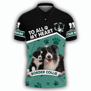 Personalized Border Collie Dog All Over Printed Unisex Shirt AK