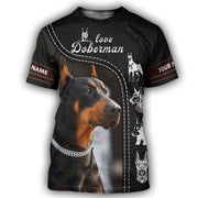 Personalized Doberman Dog All Over Printed Unisex Shirt AK