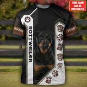 Personalized Rottweiler Dog 3D All Over Printed Unisex Shirt AK