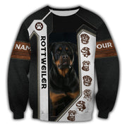 Personalized Rottweiler Dog 3D All Over Printed Unisex Shirt AK