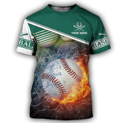 Personalized Name Baseball AK22 All Over Printed Unisex Shirt