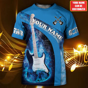 Personalized Name Guitar AK11 All Over Printed Unisex Shirt