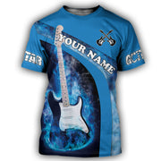 Personalized Name Guitar AK11 All Over Printed Unisex Shirt