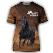Personalized Black Horse AK26 All Over Printed Unisex Shirt