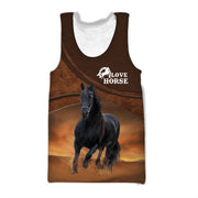 Personalized Black Horse AK26 All Over Printed Unisex Shirt