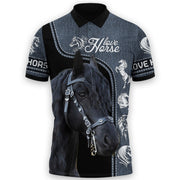 Personalized Black Horse AK23 All Over Printed Unisex Shirt