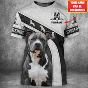 Personalized Name Staffordshire Dog AK36 3D All Over Printed Unisex Shirt
