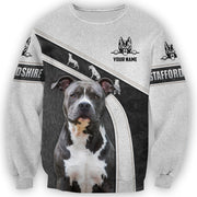 Personalized Name Staffordshire Dog AK36 3D All Over Printed Unisex Shirt