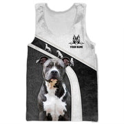 Personalized Name Staffordshire Dog AK36 3D All Over Printed Unisex Shirt