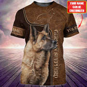 Personalized Name German Shepherd Dog AK35 3D All Over Printed Unisex Shirt