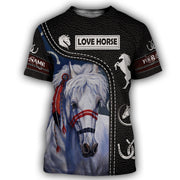 Personalized Horse AK37 All Over Printed Unisex Shirt