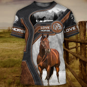 Love Horse All Over Printed Unisex Shirt