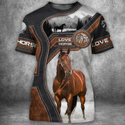 Love Horse All Over Printed Unisex Shirt