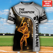 Personalized Name Baseball AK2 All Over Printed Unisex Shirt