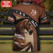 Personalized Name Horse Rearing All Over Printed Unisex Shirt