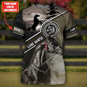 Personalized Love Horse 3D All Over Printed Unisex Shirt