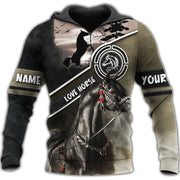 Personalized Love Horse 3D All Over Printed Unisex Shirt