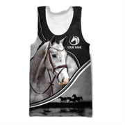 Personalized White Horse All Over Printed Unisex Shirt