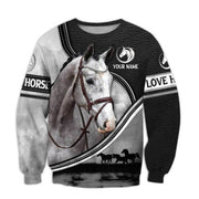 Personalized White Horse All Over Printed Unisex Shirt