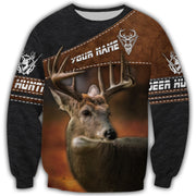 Personalized Name Deer Hunting 3D All Over Printed Unisex Shirt