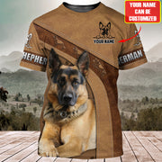 Personalized German Shepherd Dog All Over Printed Unisex Shirt
