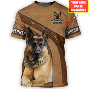Personalized German Shepherd Dog All Over Printed Unisex Shirt