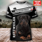 Personalized Rottweiler Dog All Over Printed Unisex Shirt