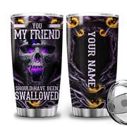 Personalized Name Skull Tumbler 20oz 30oz Cup Q031014