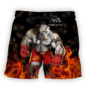 Personalized Name Boxing Bulldog 3D Shirt