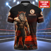 Personalized Name Muay thai Boar Shirt P110806