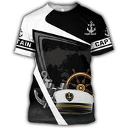Personalized Name Captain All Over Printed Unisex Shirt