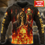 Personalized Name Skull 3D All Over Printed Unisex Shirt
