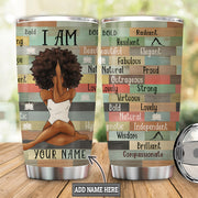 Personalized name Yoga I am Unique Tumbler 20oz 30oz Cup