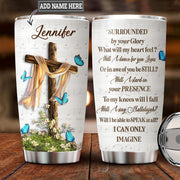 Personalized name Butterfly I can only imagine Tumbler 20oz 30oz Cup