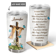 Personalized name Butterfly I can only imagine Tumbler 20oz 30oz Cup