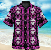 Skull Patterm Hawaii Shirt LP07