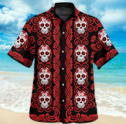 Skull Patterm Hawaii Shirt LP01