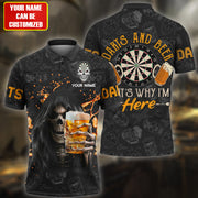 Personalized Name Dart Skull Beer 3D shirt P170801