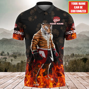 Personalized Name Tiger Kick Boxing Shirt P170802