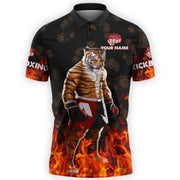 Personalized Name Tiger Kick Boxing Shirt P170802