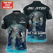 Personalized Name Jiu Jitsu Shark Shirt P170804