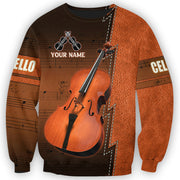 Personalized Name Cello All Over Printed Unisex Shirt